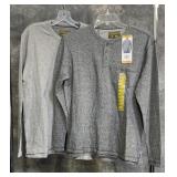 2 New Mens Henley Shirts, M.