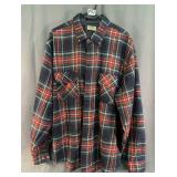 New Mens Plaid Flannel, XL Tall.