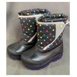 New MM Kids Light Up Snow Boots, 9/10.