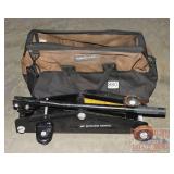 Hydraulic Floor Jack & Work Gear Tool Bag.