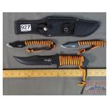 New Survivor 3 PC Knife Set W/ Sheath.