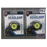 2 New 3-In-1 COB LED Headlamps.