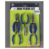 New 5 PC Pliers Set.