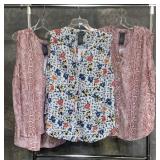 3 New C&T Sleeveless Blouses, L.
