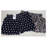 2 New Womens Cabana Shorts, XXL.