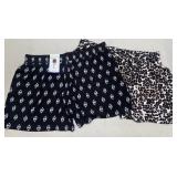 2 New Womens Cabana Shorts, XXL.