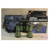 Brand New SE 10X50mm Wide Angle Binoculars, Green.