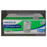 Marathon Towel Rolls, 4,200 Linear Ft. per Case.