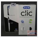 New Oral-B 2 Pack Clic Manual Toothbrushes.