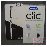 New Oral-B 2 Pack Clic Manual Toothbrushes.