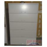 Nice 5 Drawer Lateral Filing Cabinet.