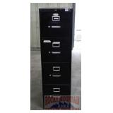 Nice 4 Drawer Letter Size Filing Cabinet, Black.