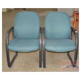 2 Nice Upholstered Arm Chairs.