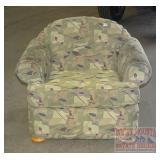 Overstuffed Upholstered Arm Chair.