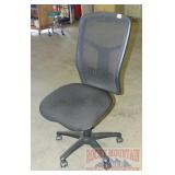 Roll Around Adjustable Office Chair W/ Mesh Back.