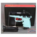 New SCCY Blue 9mm Pistol W/ CT Sight.