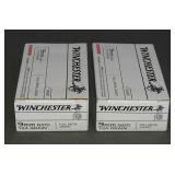 2 Boxes-50 Win 9mm NATO Military Grade Cartridges.