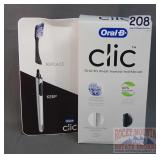 New Oral-B 2 Pack Clic Manual Toothbrushes.