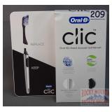 New Oral-B 2 Pack Clic Manual Toothbrushes.