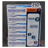 New 5-Pack, Sensodyne Daily Repair Toothpaste.