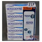 New 5-Pack, Sensodyne Daily Repair Toothpaste.