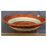 Hand Woven Native Am. Style 18" Bowl