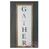 "Gather" Framed Graphic Print. 14X36