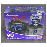 MM 33 Gal Power Flex Trash Bags