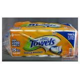 15 Mega Rolls MM Paper Towels