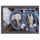 New Premium Extension Cord Set W/ USB.