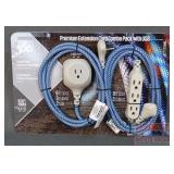 New Premium Extension Cord Set W/ USB.