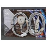 New Premium Extension Cord Set W/ USB.