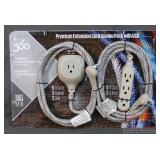 New Premium Extension Cord Set W/ USB.