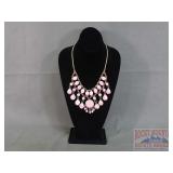 Western Style Pink Jasper Necklace.