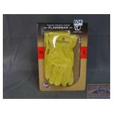 2 Pair Plainsman Leather Gloves, XL