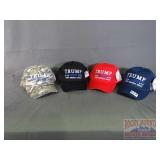 4 Assorted Color Trump 2020 Caps.