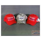 3 Assorted Color Trump 2020 Caps.