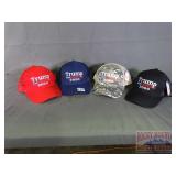 4 Assorted Color Trump 2020 Caps.