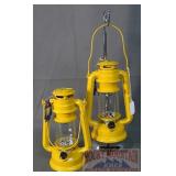 2 Classic Style Yellow LED Lanterns.