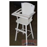 Cute Doll Size Wooden High Chair.