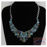 Beautiful Multiple Gem Set Necklace.