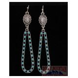 Western Style Drop Earrings.