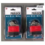 2 New 1" Weatherproof Padlocks.