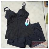 New Free Country 2 PC Swim Suit, XL.