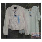 New Nine West Jean Jacket & Lace Shirt, L.