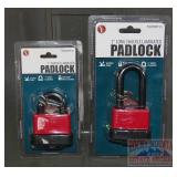 New 1" & 2" Weatherproof Padlocks.