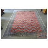 Tightly Woven 10'8'X8'9' Persian Style Rug.