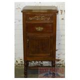 Vintage 1 Door, 1 Drawer Lift Top Stand.