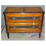 Beautifully Carved Baker 2 Drawer Chest/Console.