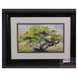 Original Apple Tree Watercolor Painting.